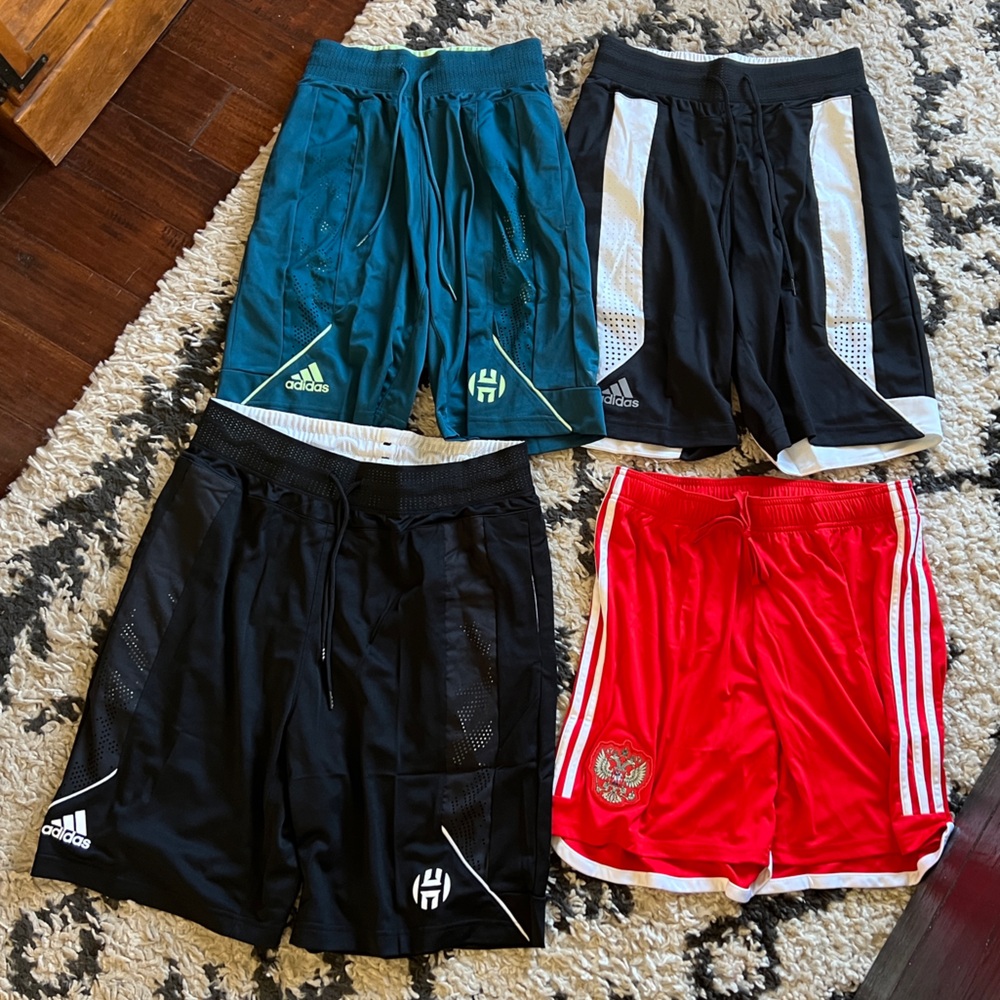 *Adidas Athletic Shorts - Assorted Sizes, Lot of 4 Pairs, NWT - Picture 3 of 15